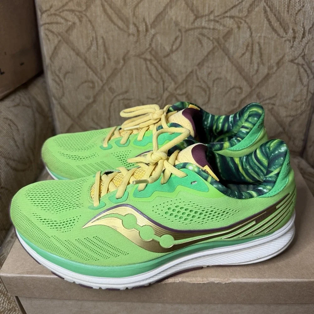 Saucony Ride 14 Green Bean Casserole S20650-17 Men's Size 11 Running Shoes